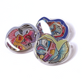 Acrylic pin set of all crafting wizard fish designs displayed together on a white background, showing three cute stylized fish acrylic pins.