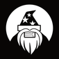 Crafting Wizard Logo in black and white.