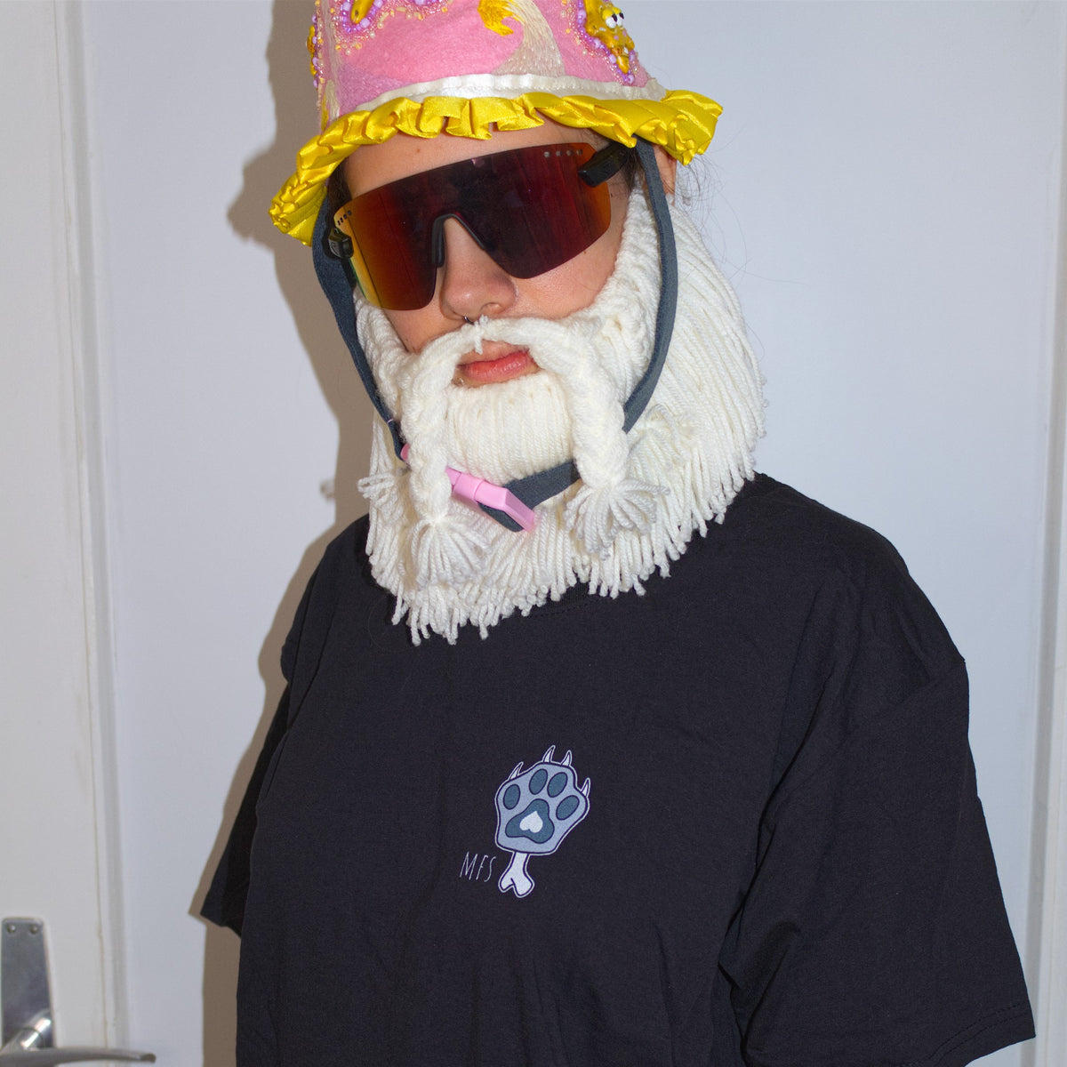 Kawaii Bear T-shirt worn by the Wizard, showing the small front paw print
